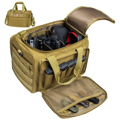 CVLIFE Tactical Gun Range Bag with Lockable Zipper - $26.99 w/code "ILJHKQA5" + FREE Shipping