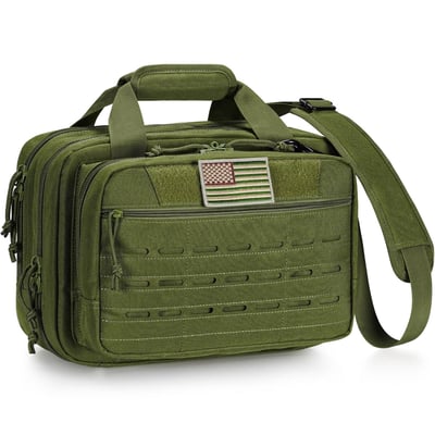 CVLIFE Tactical Gun Range Bag Lockable 3 Compartments - $25.79 w/code "C3XLOIQU" + FREE Shipping