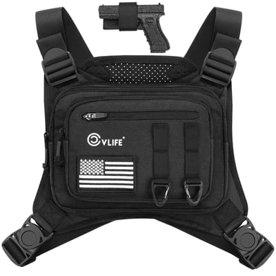 CVLIFE Vest with Pistol Holster Adjustable - $19.79 w/code "A5KUL7GR" + FREE Shipping