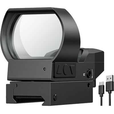 EZshoot Rechargeable Motion Awake Multiple Reticle Red Green Dot 40mm (1.6") Lens for 20mm Picatinny Rail with Absolute Co-Witness - $24.70 w/code "K28HUOFS" + FREE Shipping