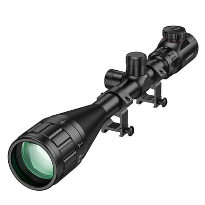 MidTen 6-24x50 AO Red and Green Illuminated Rangefinder Reticle Long Range Scope 1 inch Tube SFP with 20mm Rings - $28.79 w/code "UISA8KVY" + FREE Shipping