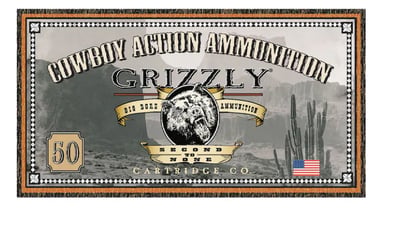 Grizzly Cartridge Cowboy 38 Special Ammo 158 Grain Semi-Wadcutter Box of 50 - $38.99 (Free Shipping +$99 after code FS061925) (Free Shipping on $100+ Orders)