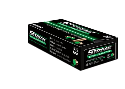 Ammo Inc STREAK .45 ACP Ammo 230gr TMC Green, 50rds - $19.99