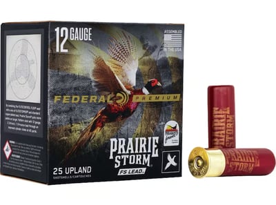 Federal Premium Prairie Storm FS Lead 12 Gauge Ammo 25 Rounds - $20.59 (Free Shipping on $100+ Orders)