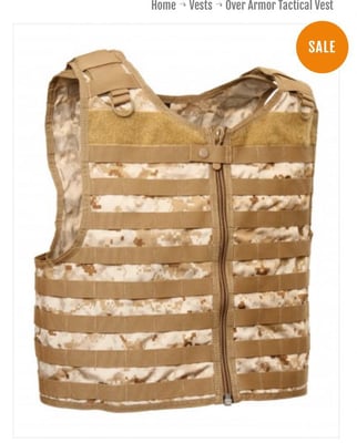 Over Armor Tactical Vest - $59.95