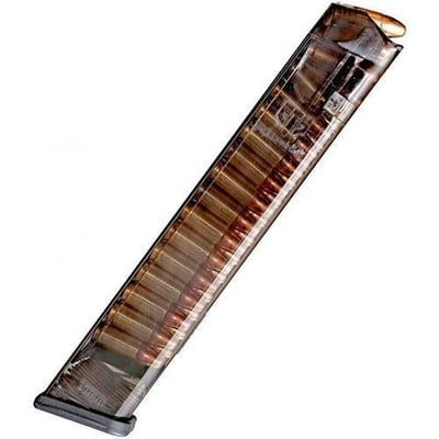 ETS Glock 18 compatible 9mm 31-Round Extended Magazine clear - $14.99 