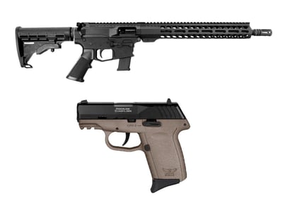 PATRIOT 14.5" 9MM 1/10 PCC RIFLE - PIN & WELD + SCCY CPX-2 Gen 3 9mm Pistol - $719.99