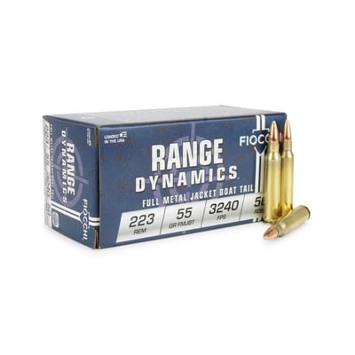 Fiocchi .223 Rem 55 Gr FMJ 1000 rounds - $489.99