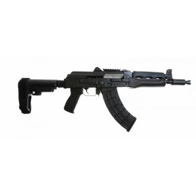 Zastava ZPAP92 AK-47 Pistol 7.62x39 10" Chrome Lined Barrel Stained Wood SBA3 Brace 30rd - $1149.99 (S/H $19.99 Firearms, $9.99 Accessories)