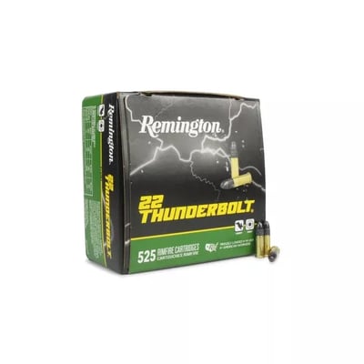 REMINGTON THUNDERBOLT 22 LR 40 GRAIN RN 3150 rounds - $191.70 w/code "MAY5OFF24" (Free S/H over $149)