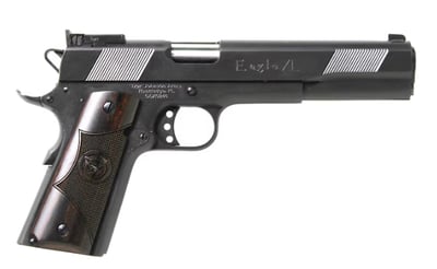 Iver Johnson 1911 Eagle XL Deluxe 10mm 6" 8rd Pistol, Walnut Grip, Blued, Open Box Product - $676.85 (Free Shipping on $100+ Orders)