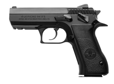 IWI Jericho 941 FS9 Mid-Size 9mm 3.8" 16rd Semi Auto Short Recoil Operated Pistol, Black - $499.99 