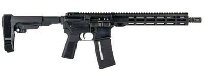 IWI Zion Z-15 5.56 NATO 12.5" 30rd Tactical Pistol, Free Float Handguard, (1) PMAG, SBA3 Brace, Black - $893.99 (FREE Shipping on Firearms)