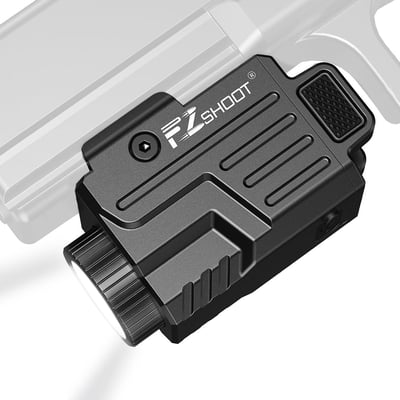 EZshoot 800 Lumens Pistol Flashlight Compatible with Picatinny and GL Rails Rechargeable with Strobe Mode - $11.99 w/code "ZV87I7ZT" + $4 Prime discount  + FREE Shipping