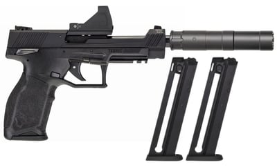 Taurus TX22 Competition .22LR 5.25" 3- 16rd Mags Optics Ready Manual Safety w/ Green Dot + Suppressor - $899.99 