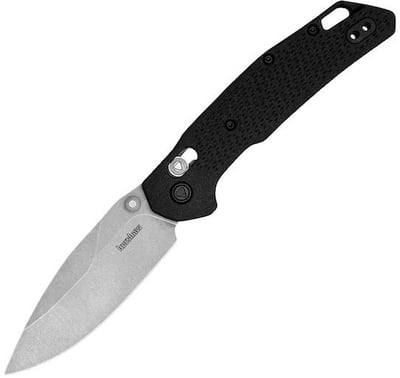 Kershaw Heist Pocket Knife 3.2" Drop Point D2 Stonewashed Blade Glass Reinforced Nylon (GRN) Handle Black - $26.99 (Free Shipping on $100+ Orders)