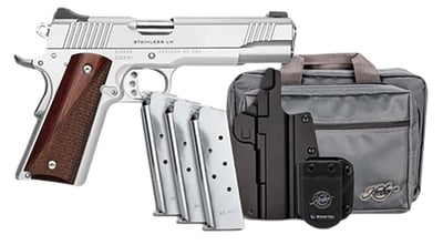 Kimber 1911 Custom LW Rosewood with Club Bundle 45 ACP 5" Barrel (3) 7 Round Mags - $659.99 + FREE Shipping