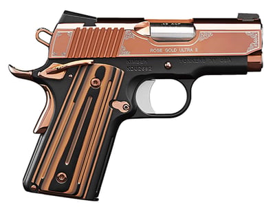 Kimber 1911 Rose Gold Ultra II .45 ACP 3" 7rd Pistol, Stainless Steel, Gold / Black - $1199.99 + FREE Shipping (Free Shipping on $100+ Orders)
