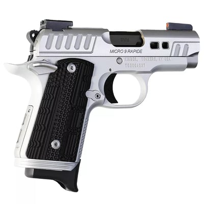Kimber Micro 9 Rapide Frost 9mm 3.15" Barrel 8-Round Silver Black Night Sight - $779 + Free Shipping 