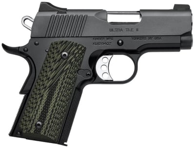 Kimber Ultra TLE II 1911 45ACP 3" 7rd Pistol w/ Night Sights, G10 Grips, Black - $985.99 (FREE Shipping on Firearms)