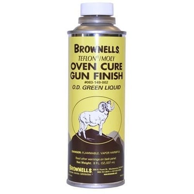 Brownells Liquid Teflon/Moly Gun Finish O.D. Green, 8 oz. - $6.99