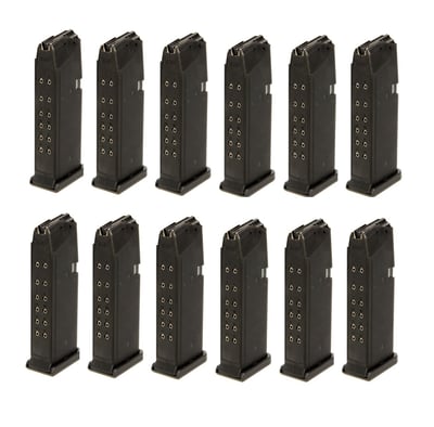 KCI USA, INC. for Glock 19, 26 15rd Magazine 9mm Black Polymer - $14.99