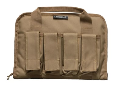 Legend Outdoor Gear Pegasus TAC Pistol Case DE w/ 4 Mag Pouches - $16.89