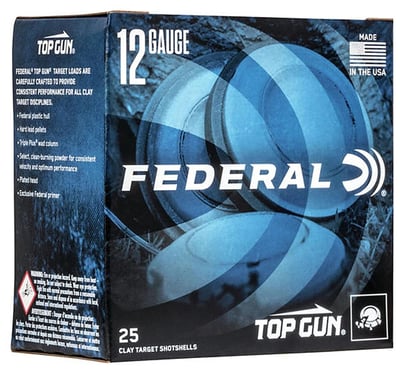 Federal Top Gun 12 Gauge 2.75" 1 oz 8 Shot 25 Rounds - $7.89