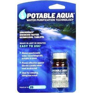 Potable Aqua Water Treatment Tablets - $7.50 + FREE Shipping over $35 + FREE Shipping