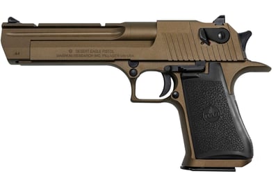 Magnum Research Desert Eagle Semi-automatic 44 Mag 6" Steel Burnt Bronze Thumb Safety 8 Rds 1 Mag - $1649 
