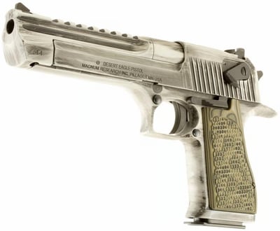 MAGNUM RESEARCH Mark XIX White Matte Distressed 44 Rem Mag 6" - $1862.99 