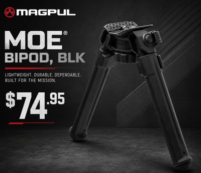 Magpul MOE Bipod, BLK - $74.95 