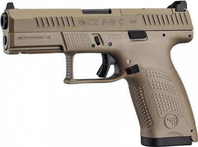 CZ-USA P-10 C 9mm 4" Barrel 15rd FDE - $439.48