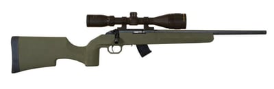 Legacy Sports M1100 22 LR, 18" Threaded Barrel, ODG, Includes 4-12x40 Scope, 10rd - $316.99 