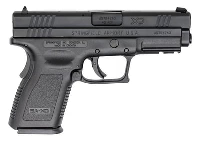 Springfield Armory XD Compact Essential Pistol .45 ACP 4in 13rd Black XD9645HC - GUNPRIME % - $449.0 