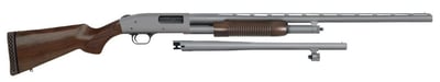 MOSSBERG 500 Retrograde Field/Security Combo 12ga 28in/18.5in 6rd Walnut Stainless Cerakote Pump-Action Shotgun (50432) - $559 