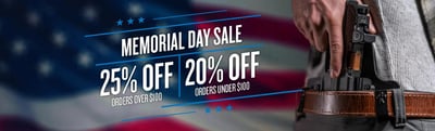 Memorial Day Sale @ CrossBreed Holsters - 20% OFF Orders Under $100, 25% OFF Orders Over $100 - No Coupon Code Needed ($9 Flat S/H)