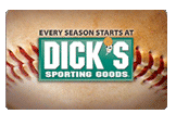 Dick's Sporting Goods Gift Card at 15% Discount - $100 gift card $85 + Free Shipping