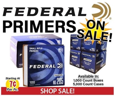 Federal Primers On SALE @ Midsouth Shooters Supply