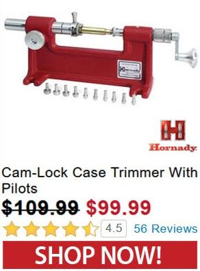 Hornady Cam-Lock Case Trimmer With Pilots - $99.99 