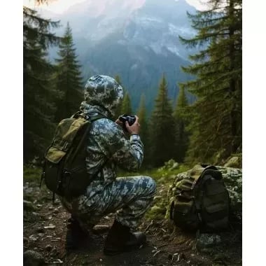 Military Surplus Camouflage Suit – MM14 Pixel Waterproof Hooded Jacket & Pants 