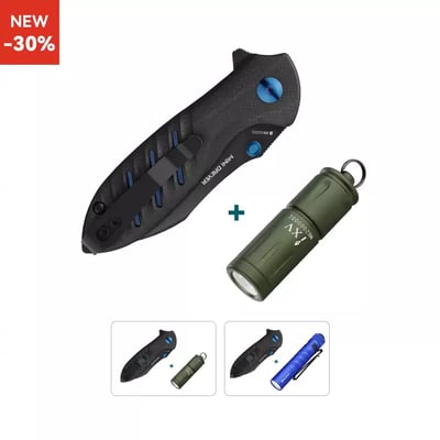 Mini Drever Outdoor Knife Bundle - Mini Drever + iXV OD Green $61.56 / Mini Drever + i5R HCRI Blue $71.36 (Free S/H over $49)