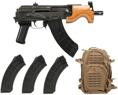 Century Arms Micro Draco 7.62x39mm 6.25" Barrel 30-Rounds w/ 4 Mags, AWS Backpack - $949.99 