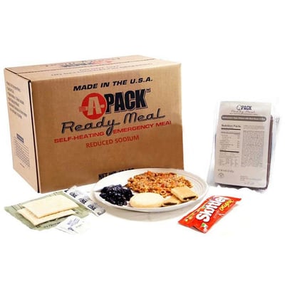 MRE Ultimate Self-heating Full Meal - Case of 12 - $155.88