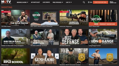 MOTV - MyOutdoorTV One Month Free Trial - Over 15,000 Hunting, Fishing, and Shooting Shows + off 25% Coupon