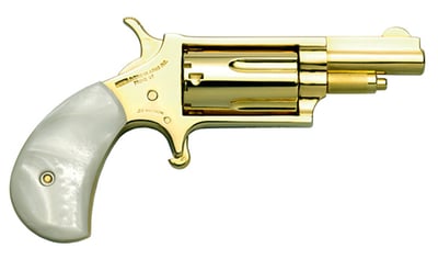 NAA Golden Eagle Mini Revolver .22 WMR 1.625" BBL 5 Rounds Gold Plated - $649.99 