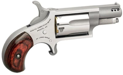 North American Arms Mini-Revolver Stainless .22 LR 1.125" Barrel 5-Rounds Ported - $226.48