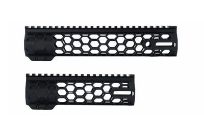 NBS M-LOK Hexcut Free Float Handguard 7" / 10" Black - $29.95 
