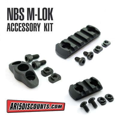 NBS M-LOK Mounting Solution Kit ( 2x M-LOK Rail Sections and 1x M-LOK QD Sling Mount) - $21.95 (Free S/H over $175)