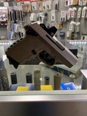 SCCY CPX-1 9mm Pistol with Dark Earth Frame/Stainless Slide and Red Dot - $139.99 